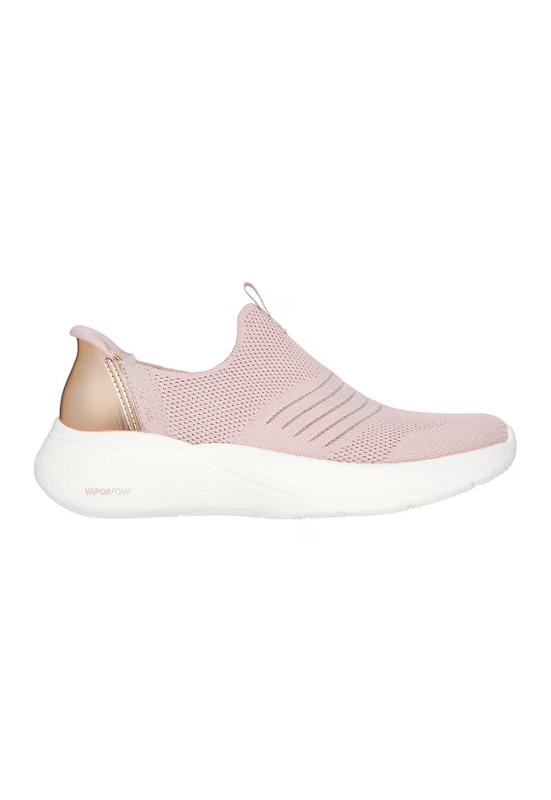 Skechers Pantofi sport slip-on de plasa - Roz prafuit