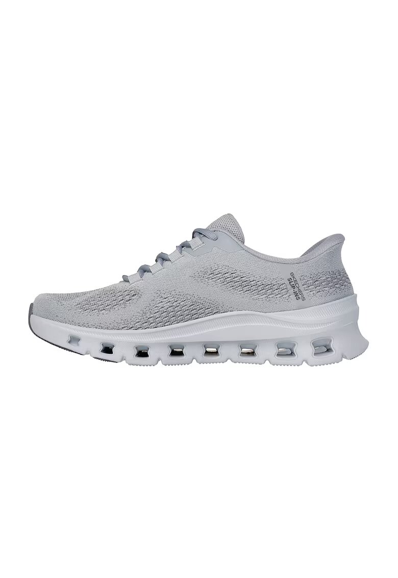 Skechers Pantofi sport slip-on din material textil Glide-Step Pro - Gri deschis