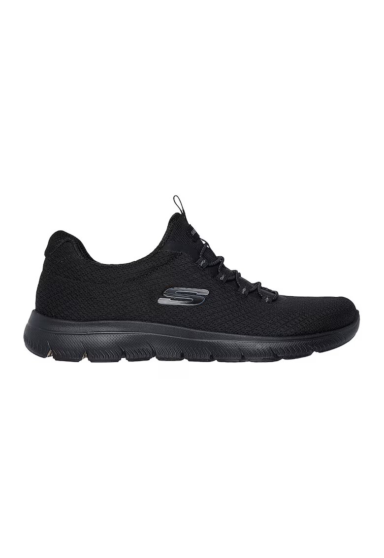 Skechers Pantofi sport slip-on din material textil - Negru