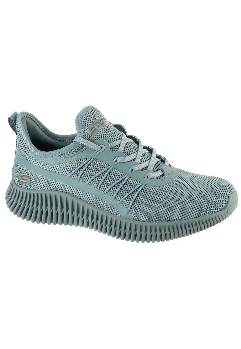 Skechers Pantofi sport slip-on din plasa Bobs Geo - Albastru