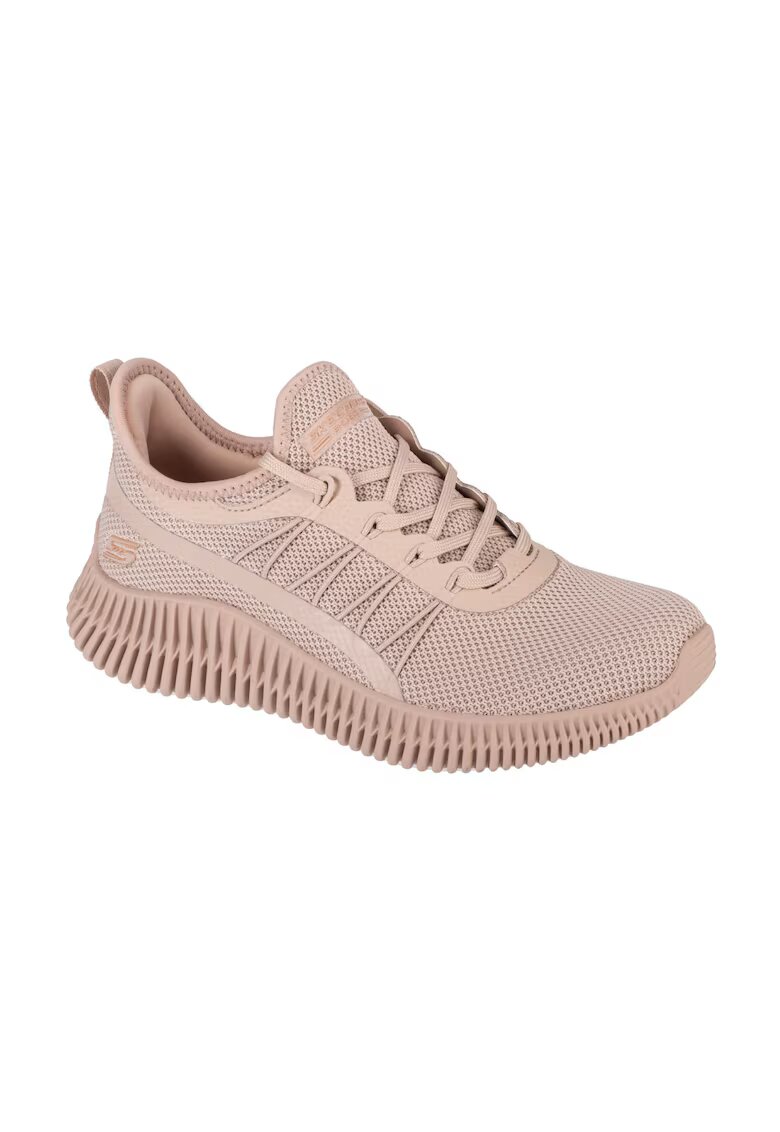 Skechers Pantofi sport slip-on din plasa Bobs Geo - Bej