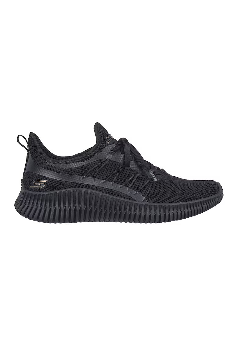 Skechers Pantofi sport slip-on din plasa Bobs Geo - Negru