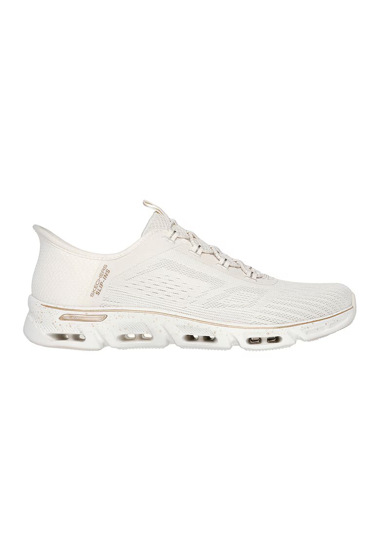Skechers Pantofi sport slip-on Glide-Step - Alb fildes