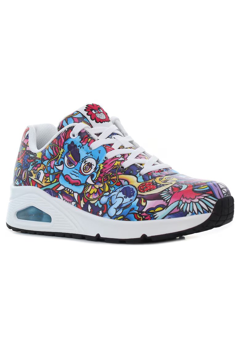 Skechers Pantofi sport Uno - Color Doodle pattern pentru femei Mărime: - Rosu