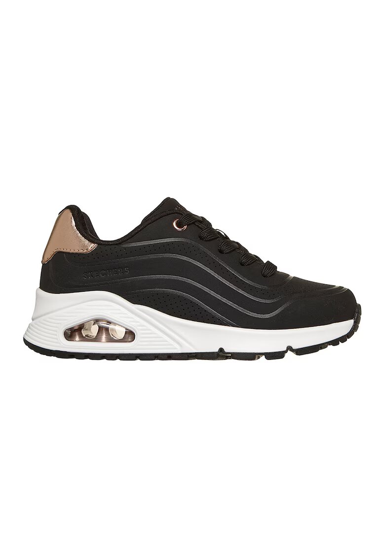 Skechers Pantofi sport Uno Gen 1 wedge - Auriu/Negru
