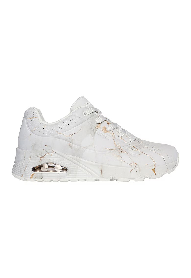 Skechers Pantofi sport Uno Marbel Marvel - Alb/Auriu