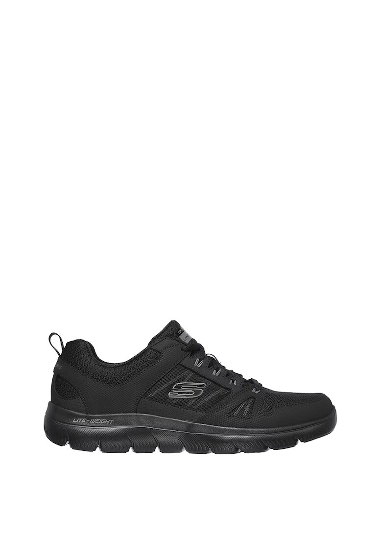 Skechers Pantofi sport usori cu amortizare si garnituri de piele Summits - New World