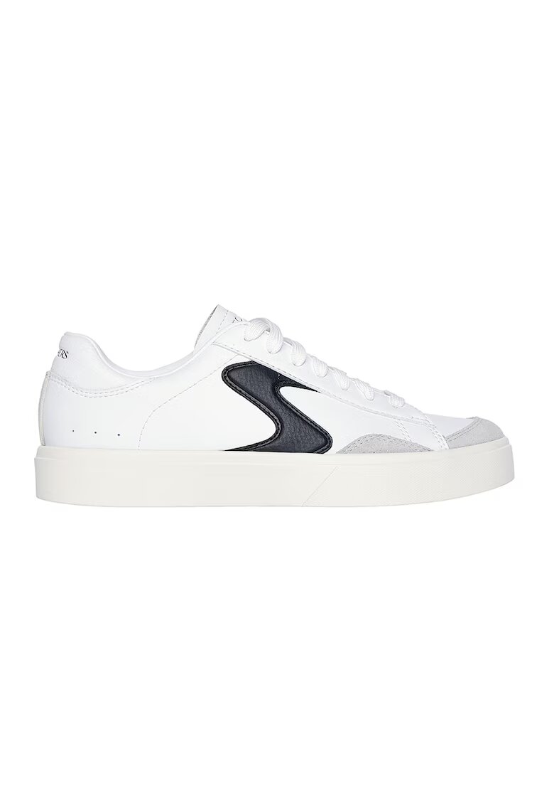 Skechers Pantogi sport din piele ecologica Eden - Alb/Negru