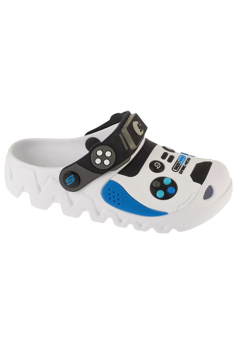 Skechers Papuci copii flip-flop - Foamies: Zaggle - Hydro-Pointz 406721 - Alb