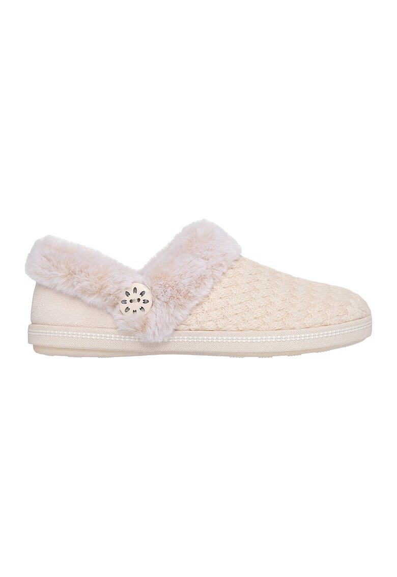 Skechers Papuci Cozy Campfire - Bej deschis