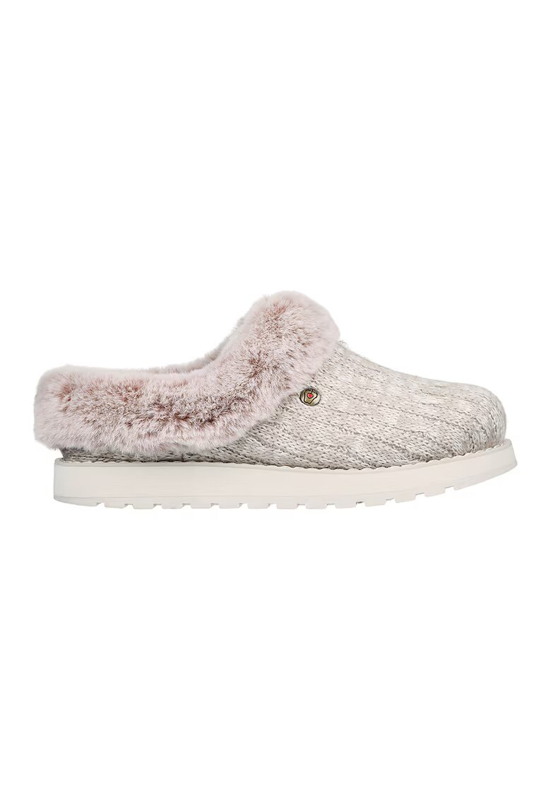 Skechers Papuci cu garnitura din blana sintetica Keepsakes- Ice Angel - Maro deschis