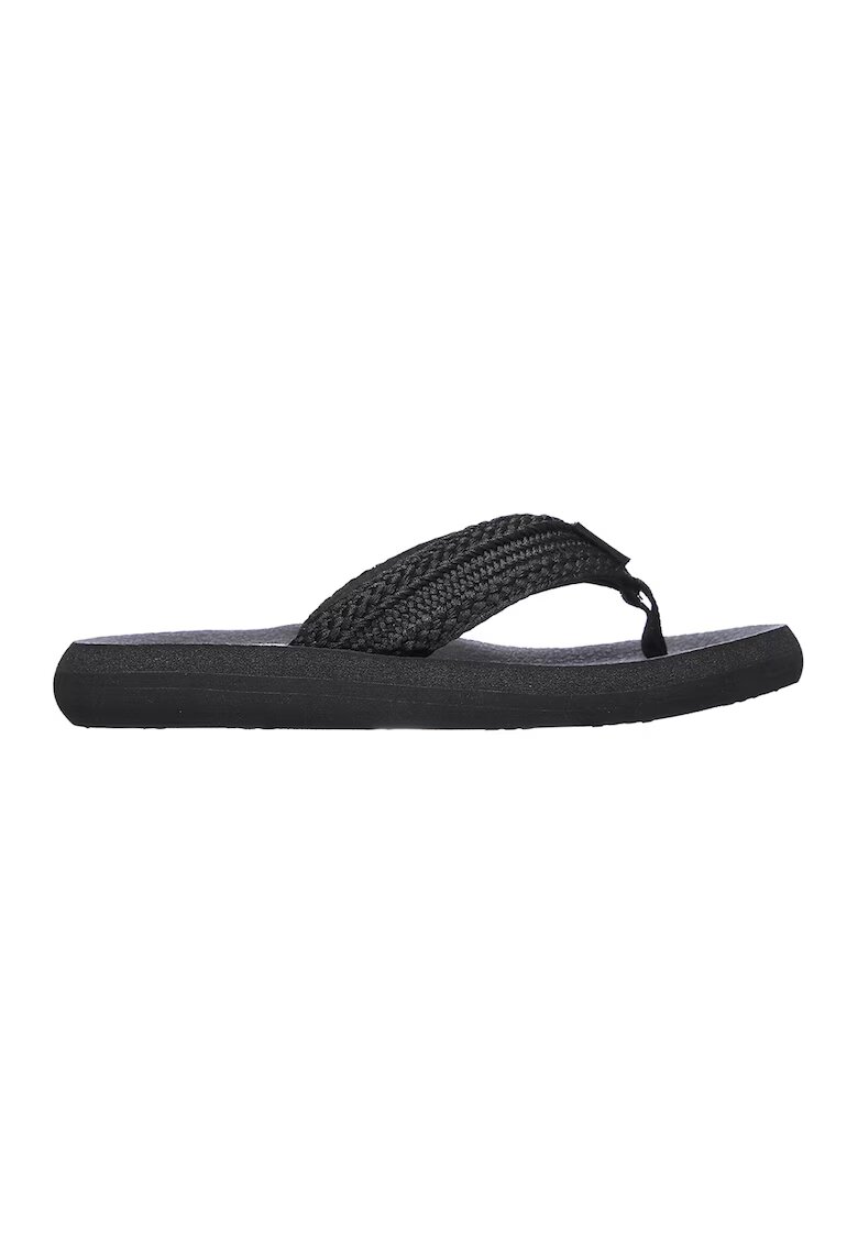 Skechers Papuci flip-flop Asana - Negru