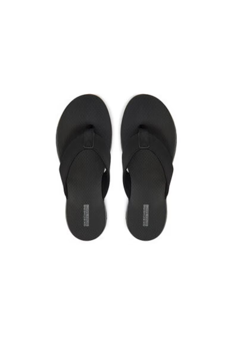 Skechers Papuci flip-flop dama 140702 - Textil - Negru - Negru