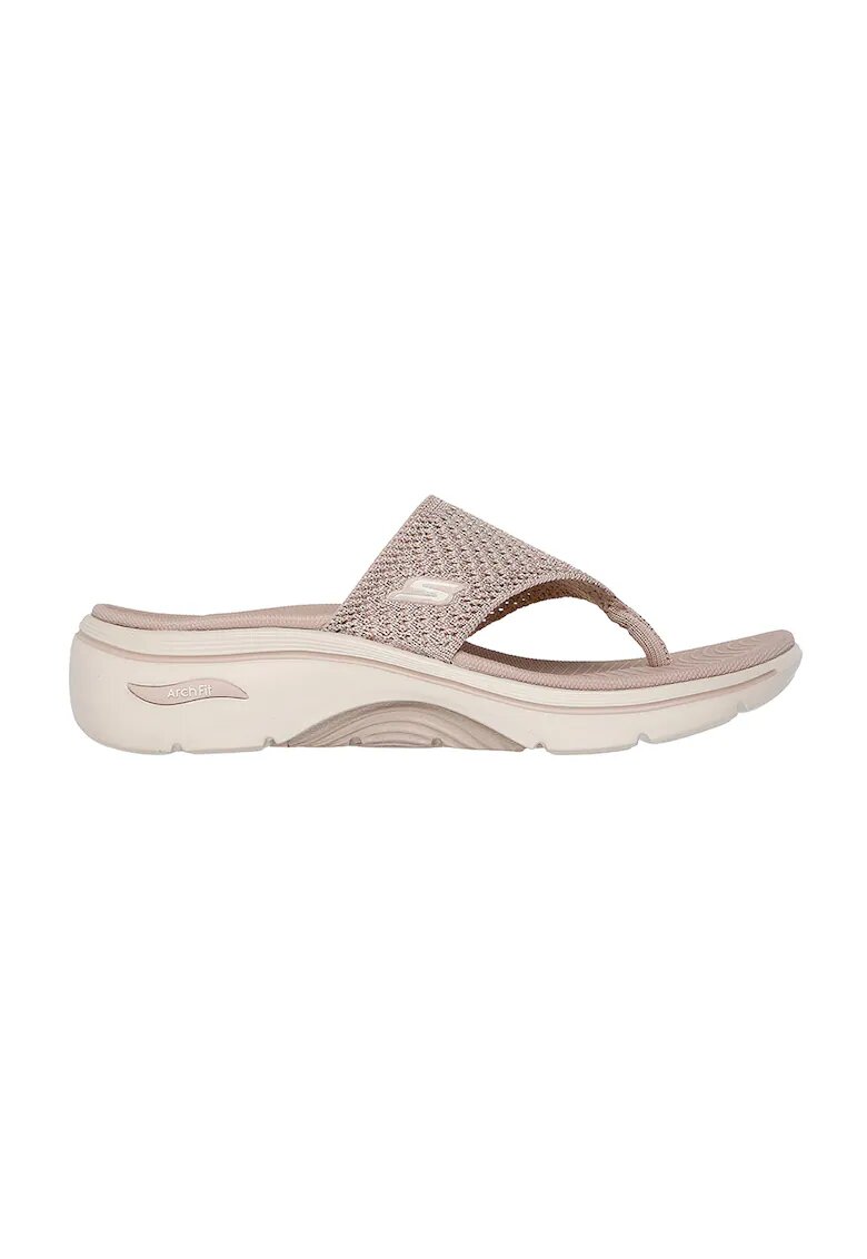 Skechers Papuci flip-flop Go Walk Arch Fit 2.0 - Maro taupe