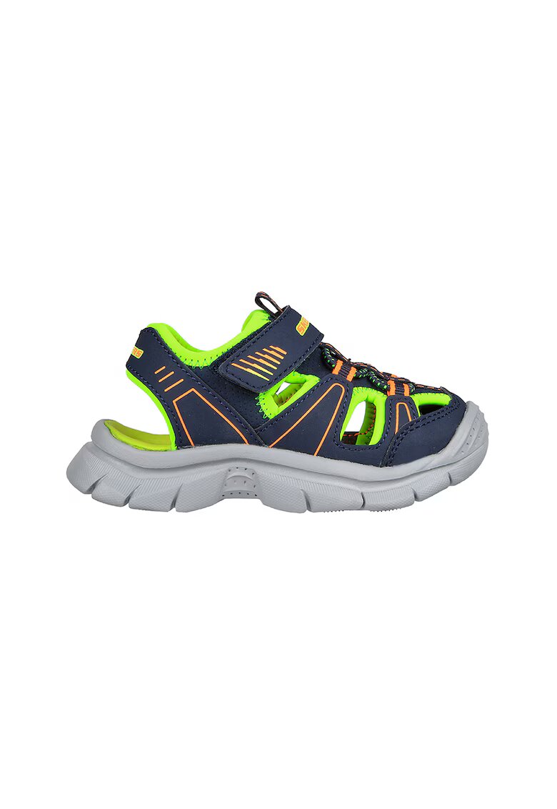 Skechers Sandale cu inchidere velcro si decupaje - Bleumarin