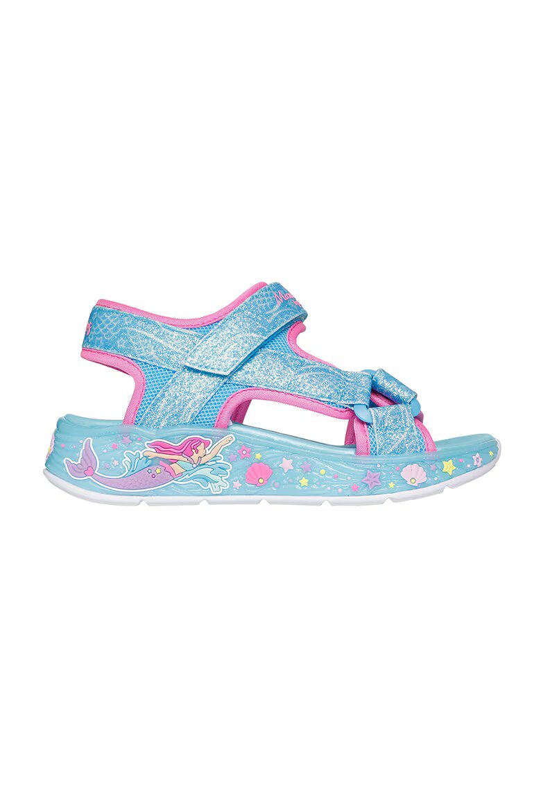 Skechers Sandale cu model Mermaid Dreams - Albastru pastel