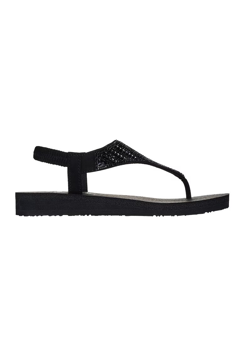 Skechers Sandale cu strasuri - Negru