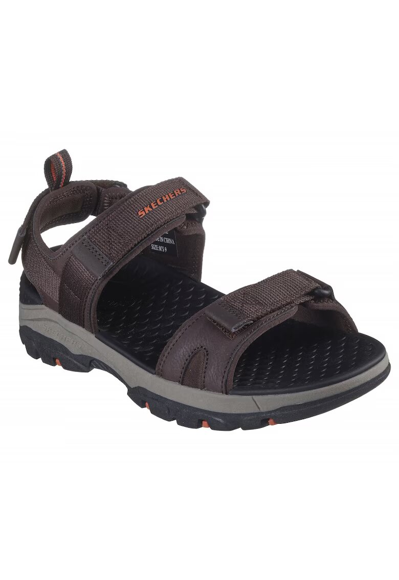 Skechers Sandale cu talpa interioara cu amortizare Tresmen Outseen - Maro inchis - Maro inchis