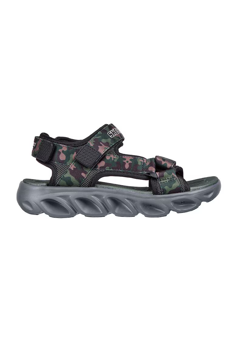 Skechers Sandale din material textil cu velcro Hypno - Verde/Negru