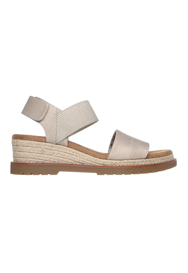 Skechers Sandale-espadrile cu velcro - Maro taupe deschis