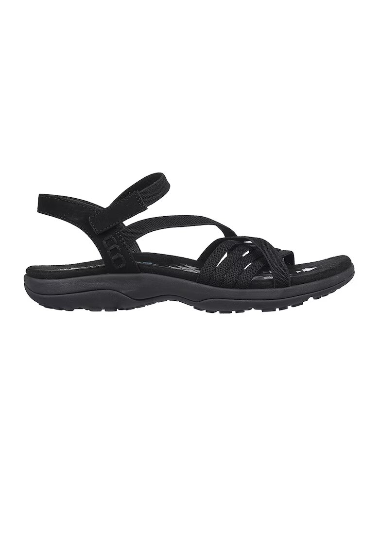 Skechers Sandale textile cu velcro Reggae - Negru