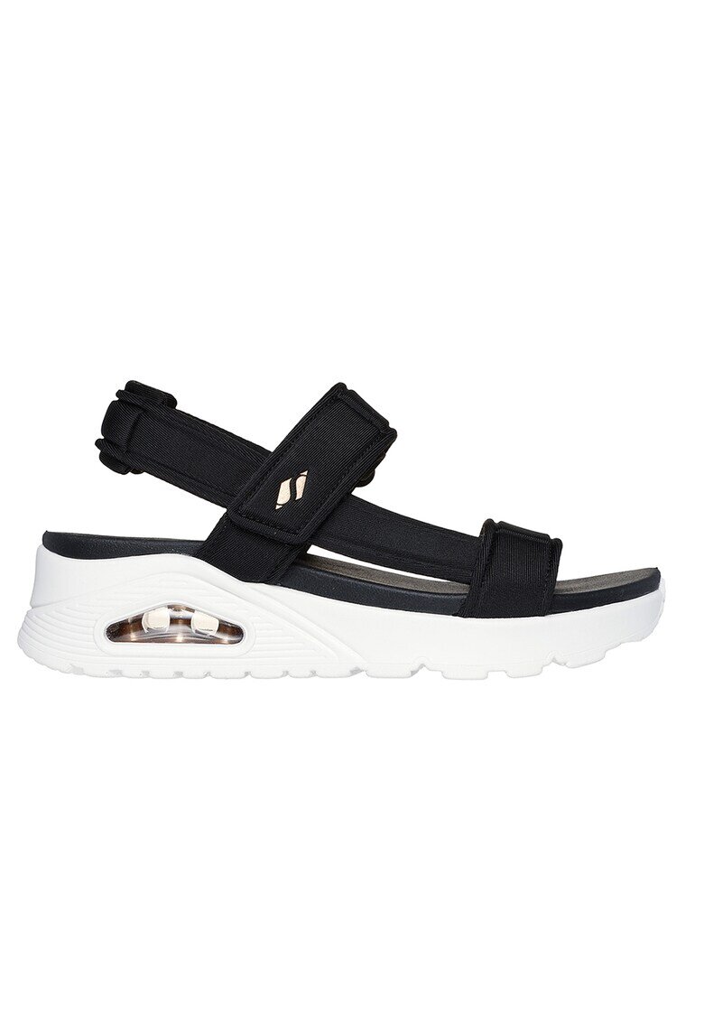 Skechers Sandale wedge cu velcro Summer Stand2 - Negru