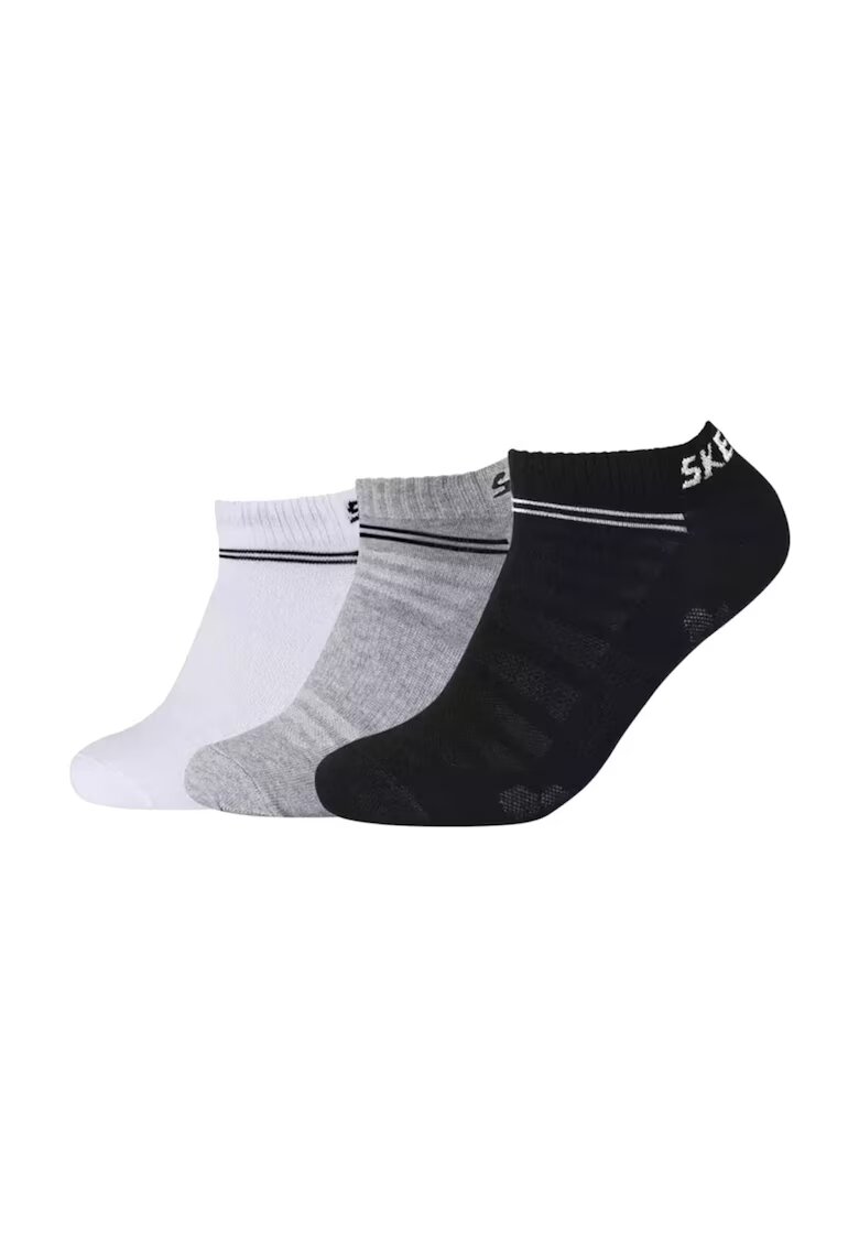 Skechers Set de sosete - 3PPK Mesh Ventilation Socks SK43022-9996 - Alb - 3 buc - Multicolor
