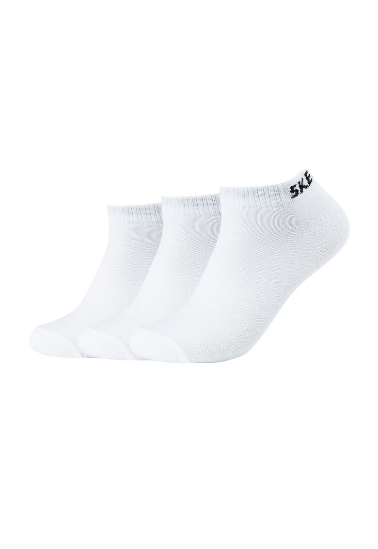 Skechers Set de sosete pana la glezna - unisex - 3 perechi - Alb
