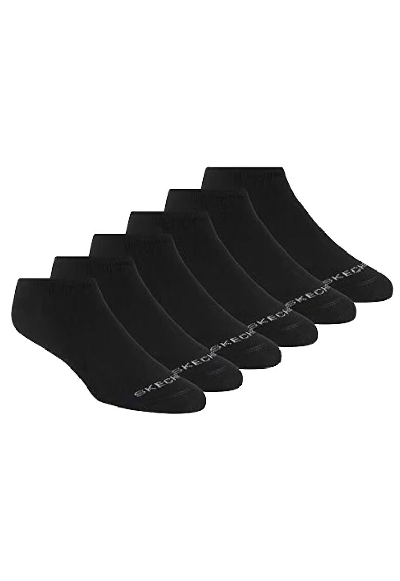 Skechers Set sosete - 6pk Womens Cotton Nshw Socks S116979-BLK - Negru - 35-39 -5; 6 buc