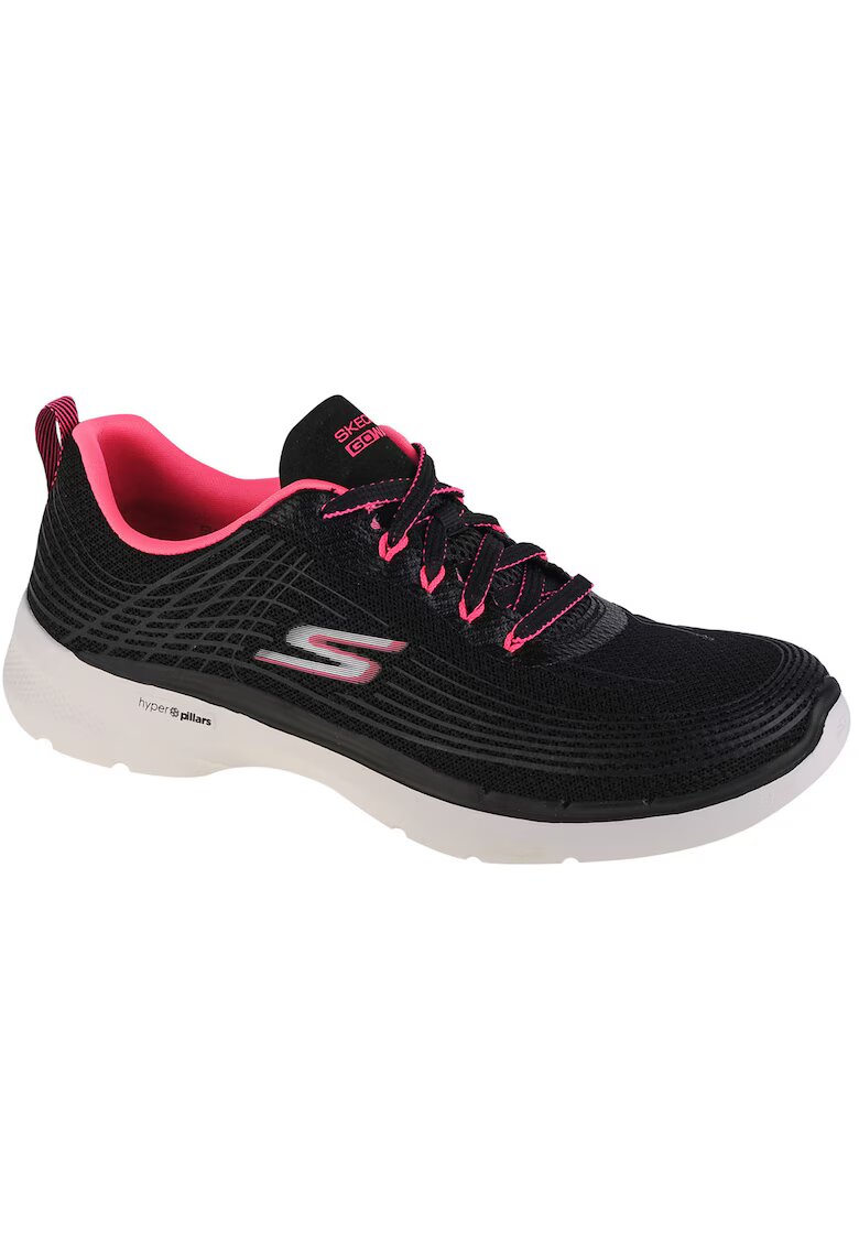 Skechers Sneakers - Go Walk 6 - Stunning Glow 124554-BKHP - Negru - Negru