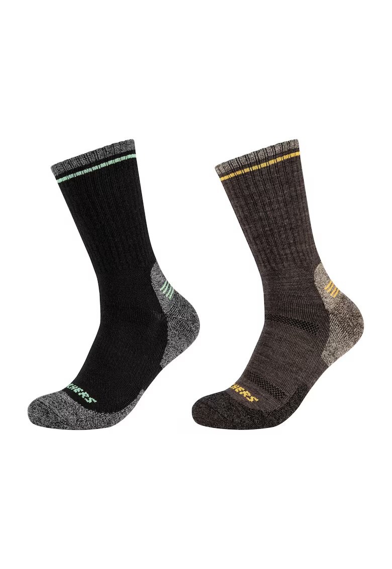 Skechers Sosete - 2PPK Men Trail Wool Socks SK41104-8997 - Negru -