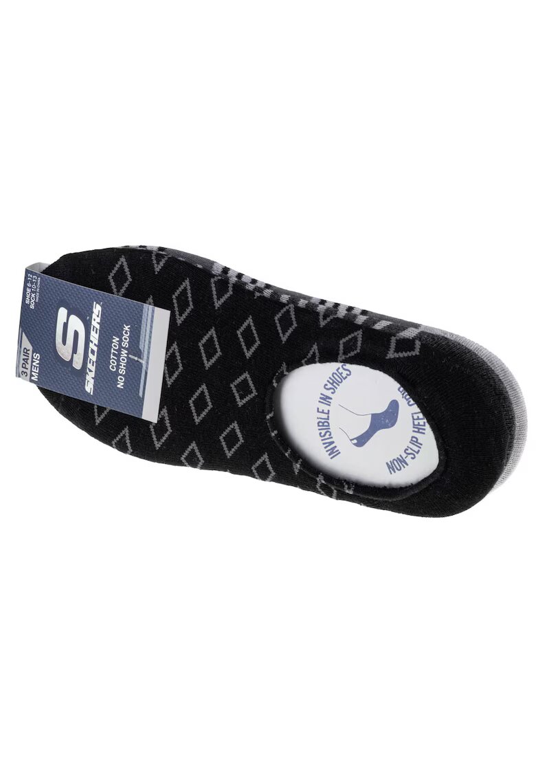Skechers Sosete - 3pk Mens Invisibles Socks S113816-GRY - Gri -
