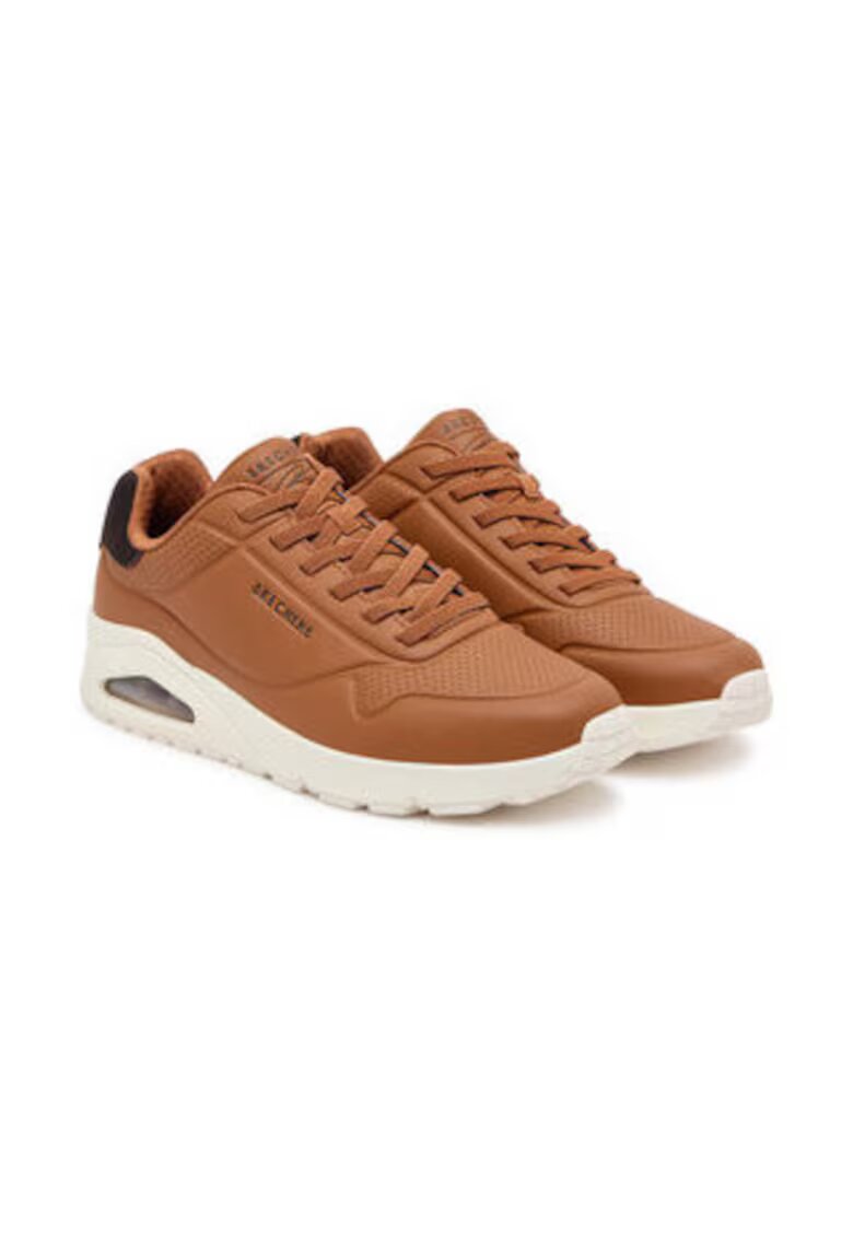 Skechers Tenisi barbati 305020192 - Piele ecologica - Maro