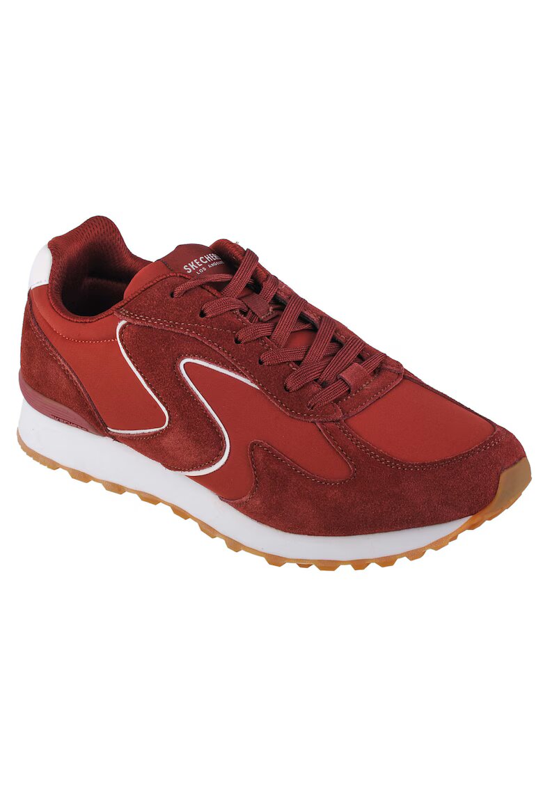 Skechers Tenisi barbati OG 85 Fresh n Kewl - piele intoarsa - rosua1` - Rosu