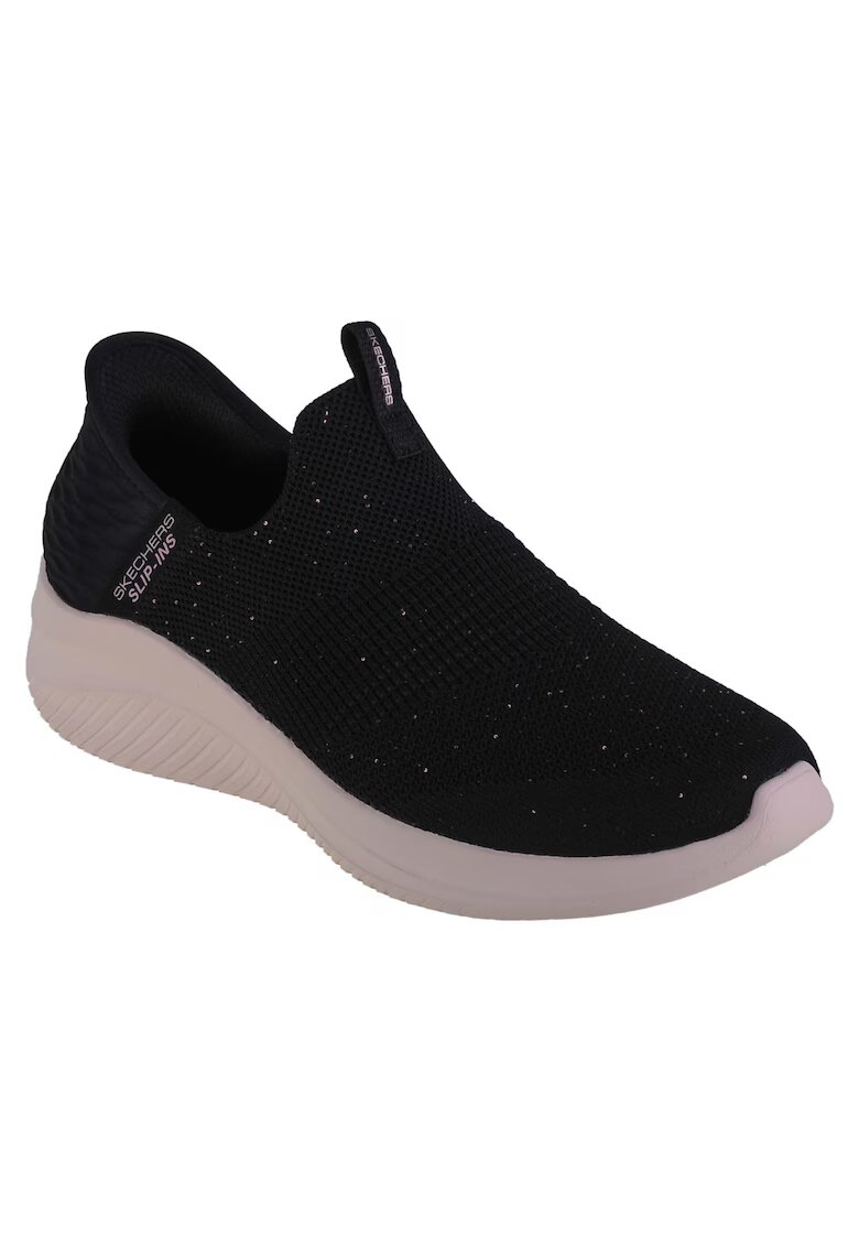 Skechers Tenisi dama Slip-ins: Ultra Flex 3.0 - Shiny Night - bej - Negru