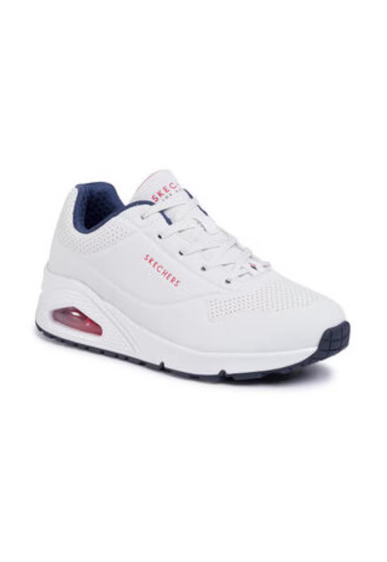 Skechers Tenisi dama Uno Stand On Air - piele ecologica - alb - confortabil -
