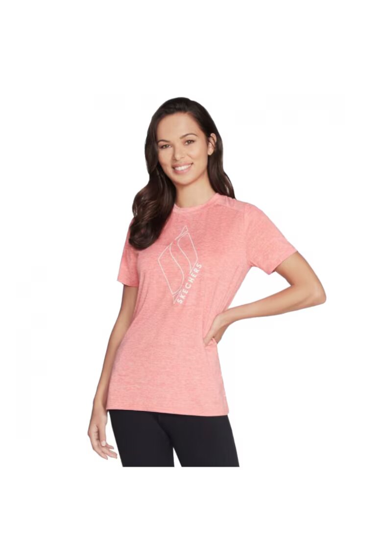 Skechers Tricou dama - Diamond Blissful Tee 13271 - Roz