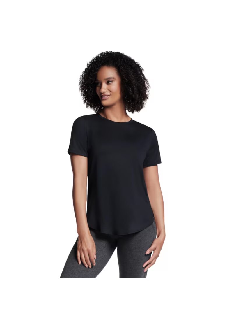 Skechers Tricou sport poliester - negru - Negru