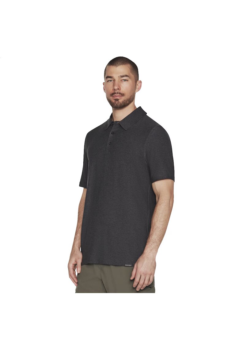 Skechers Tricouri polo - Go Dri All Day Polo MTO78-BKCC - Gri - Gri