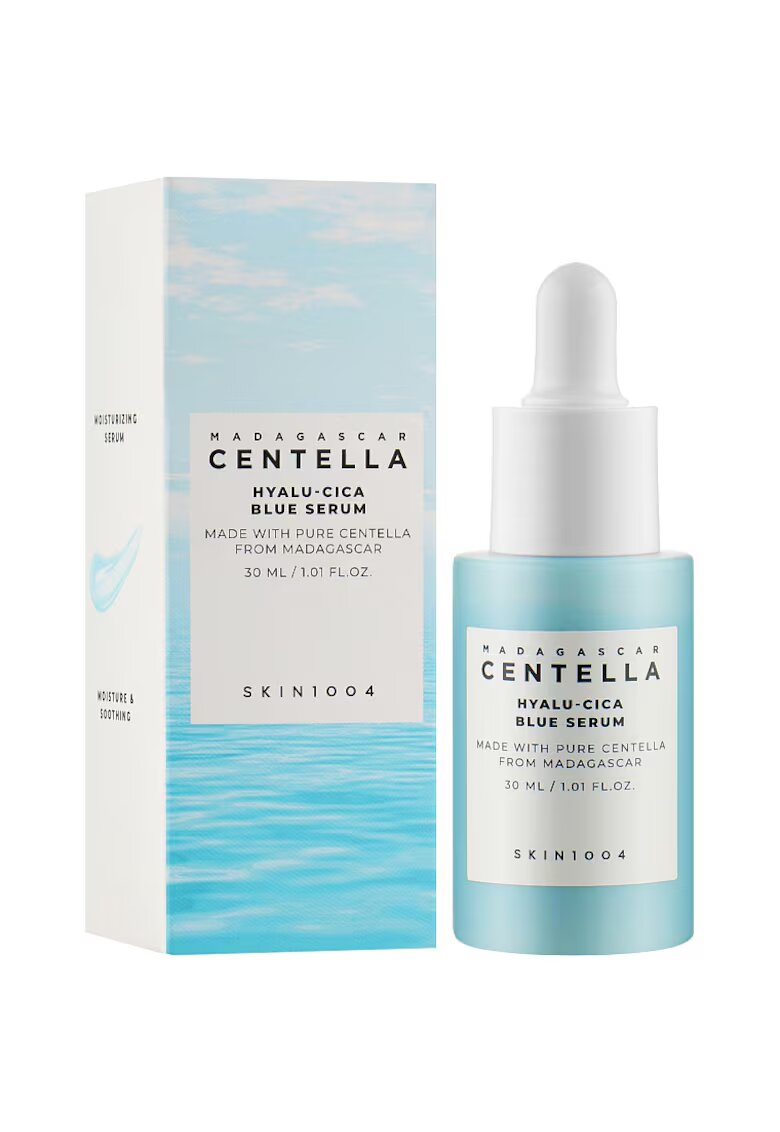 Skin1004 Madagascar Centella Hyalu-Cica Blue Ser de fata intens hidratant 30 ml