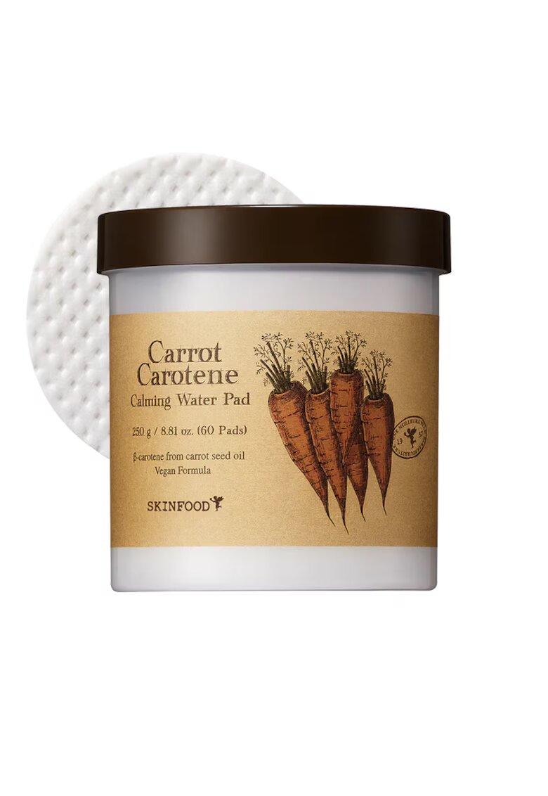 Skinfood Discuri de apa calmanta - Carrot Carotene Calming Water - 60 buc - 250 g
