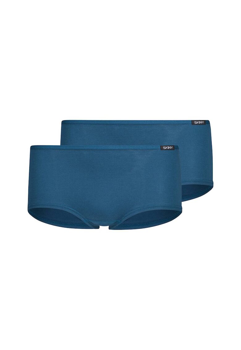 Skiny Set de boxeri din amestec de bumbac - 2 perechi - Albastru petrol