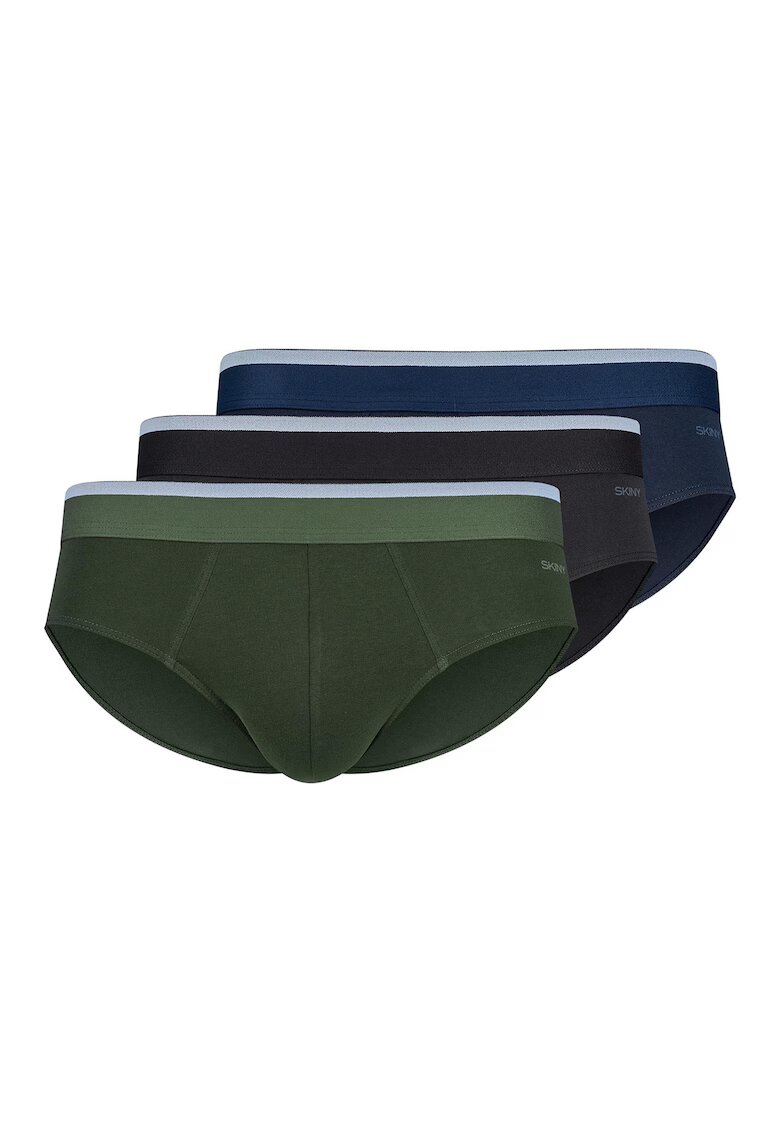 Skiny Set de chiloti - 3 perechi - Verde/Negru/Albastru