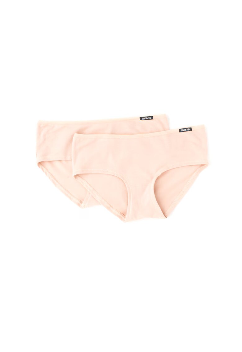 Skiny Set de chiloti hipster - 2 perechi - Bej