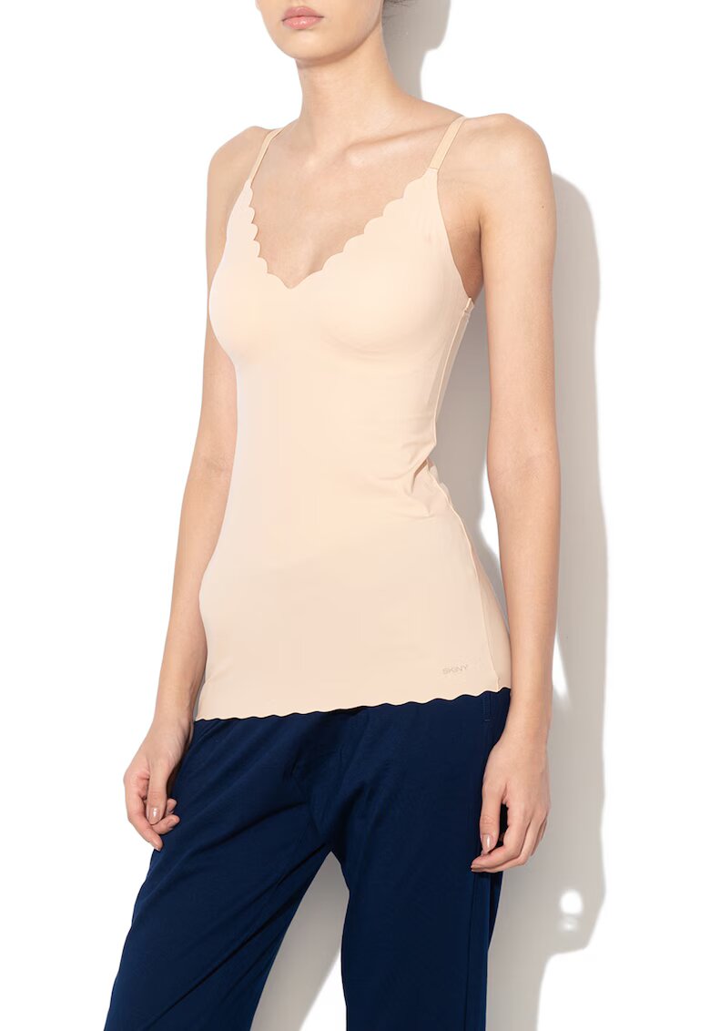 Skiny Top fara cusaturi cu burete detasabil Micro Lovers - Bej