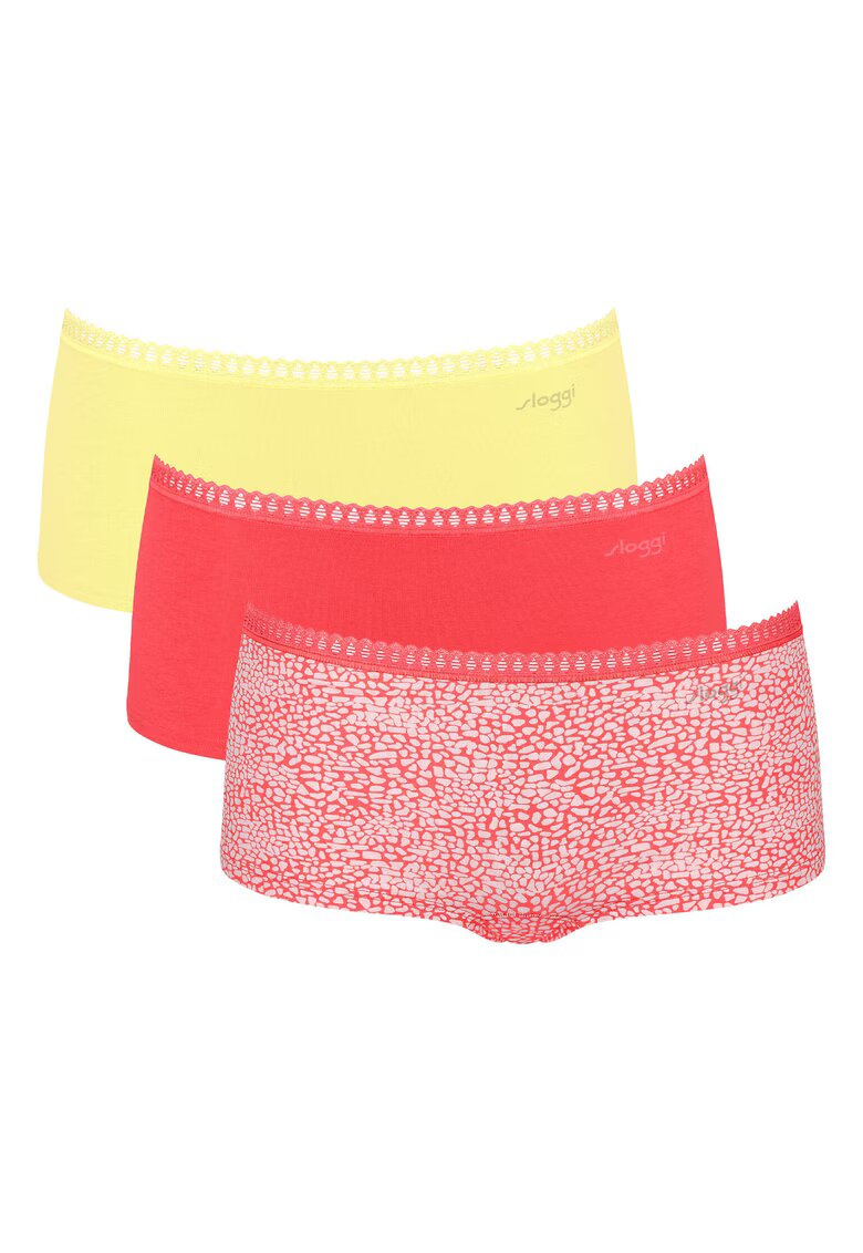 Sloggi Set 3 boxeri dama 10219652 - Bumbac/Elastan - Multicolor - Multicolor