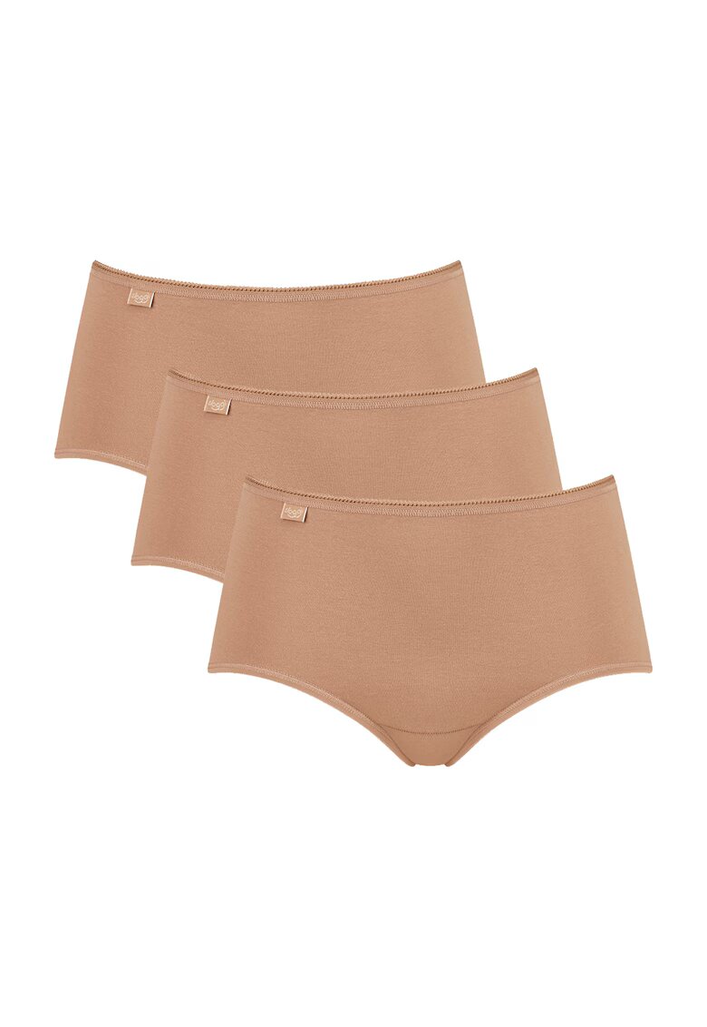 Sloggi Set de chiloti hipster - 3 perechi - Maro nisip