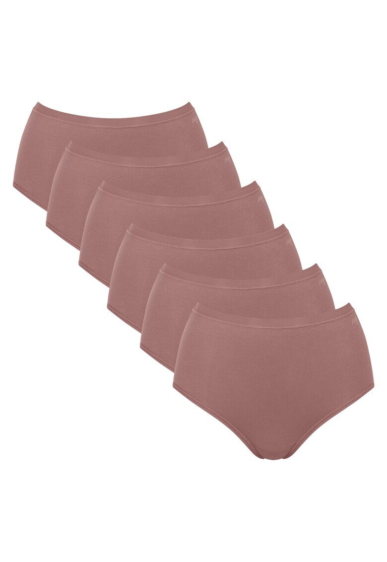Sloggi Set de chiloti hipster - 6 perechi - Maro