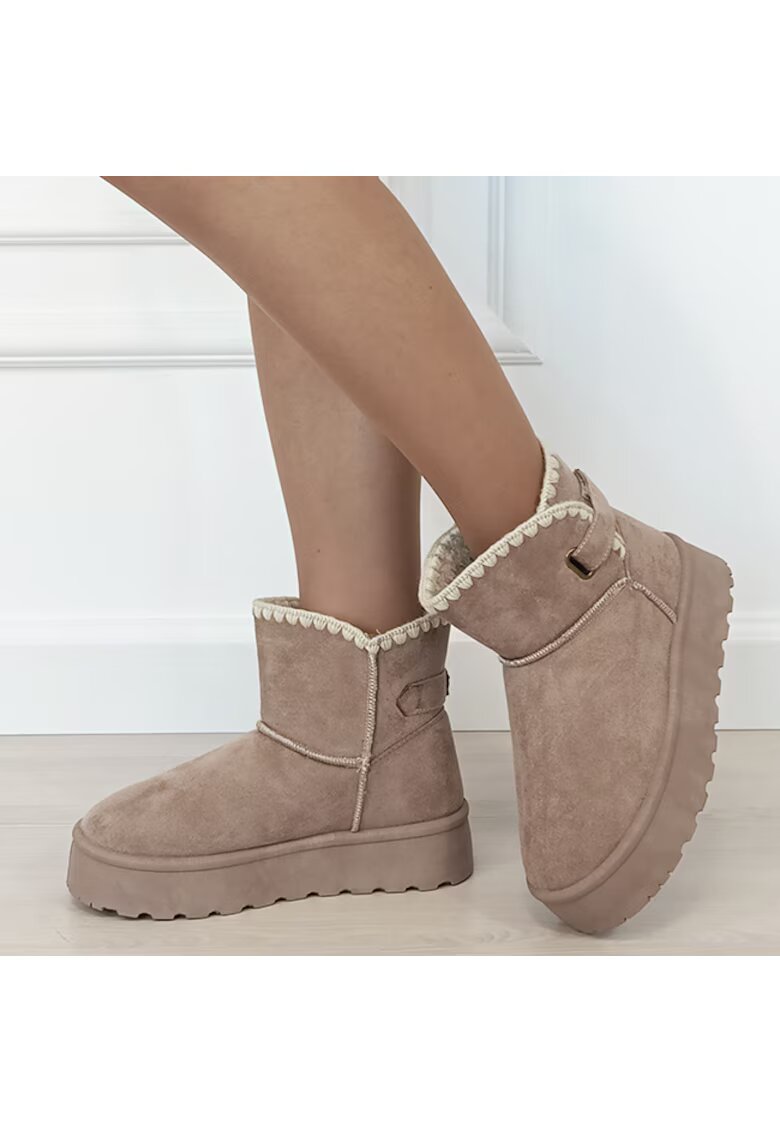 SOFILINE Cizme scurte kaki imblanite DAY9058 116 18473