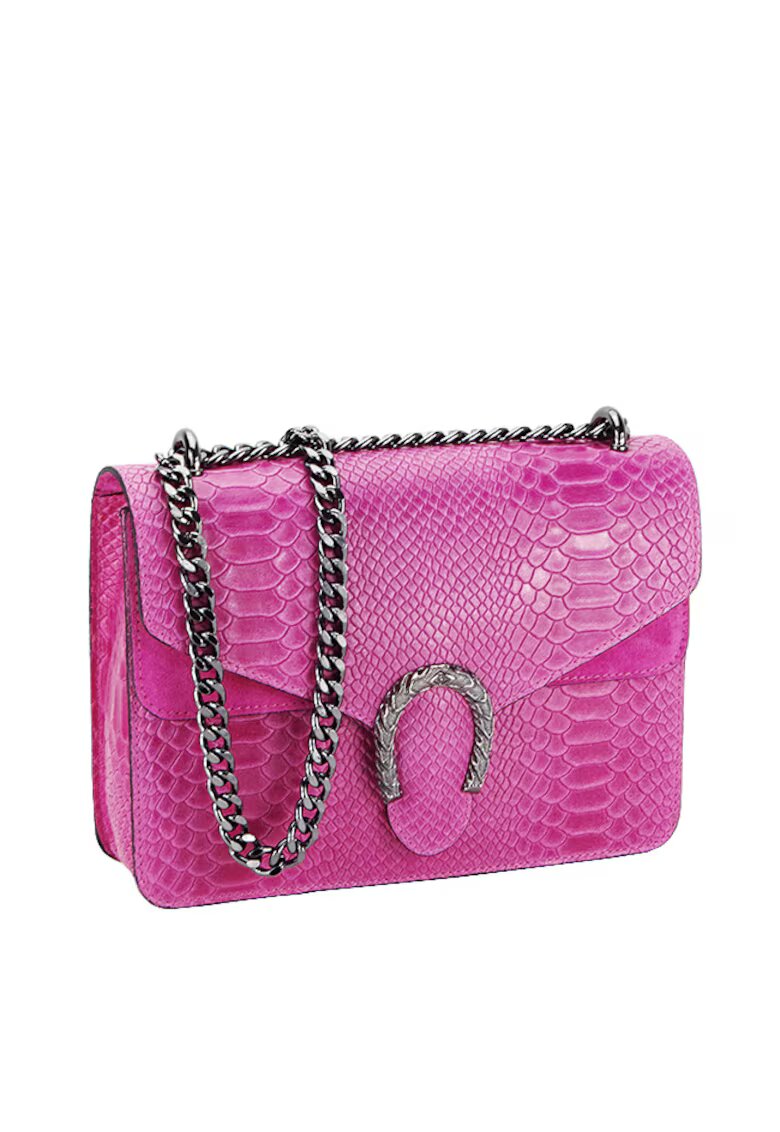 SOFILINE Geanta bej inchis din piele naturala 1524 123 17670 - Fucsia